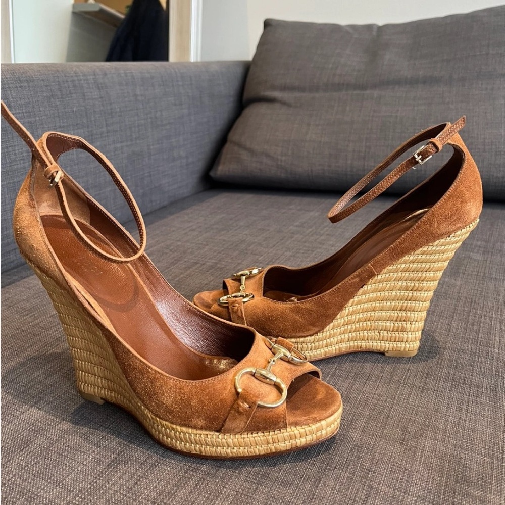 Gucci Horsebit Platforms 38.5